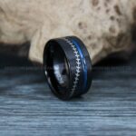 Baseball Rings, Baseball Wedding Rings, Baseball Wedding Bands, Black Baseball Rings, Black Wedding Bands, Black Baseball Wedding Bands, Baseball Jewelry