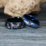 Zelda Rings, Zelda Wedding Rings, Gamer Rings, Gamer Jewelry, Zelda Wedding Bands, Gamer Wedding Rings, Black Wedding Rings