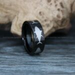Tuna Ring, Tuna Fish Ring, Tuna Jewelry, Fishing Ring, Hunting Ring, Fish Hooks Ring, Fishing Wedding Band