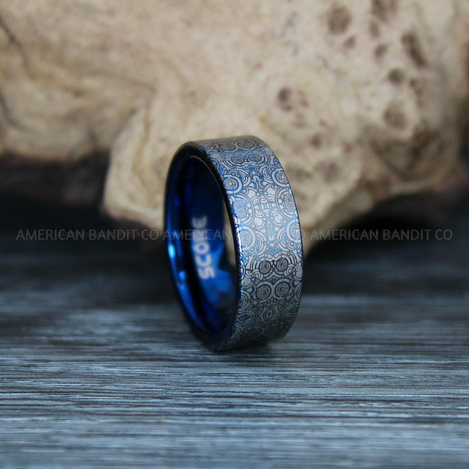 IMG_9458 Dr Who Rings, Dr Who Wedding Rings, Dr Who Jewelry, Gallifreyan Rings, Gallifreyan Wedding Rings, Gallifreyan Wedding Bands, Gallifreyan Jewelry - Image 1