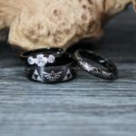 Zelda Rings, Zelda Wedding Rings, Gamer Rings, Gamer Jewelry, Zelda Wedding Bands, Gamer Wedding Rings, Black Wedding Rings