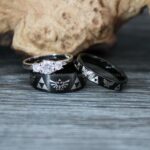 Zelda Rings, Zelda Wedding Rings, Gamer Rings, Gamer Jewelry, Zelda Wedding Bands, Gamer Wedding Rings, Black Wedding Rings