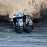 I Love You I Know Rings, Aurebesh Rings, Black Wedding Bands, Aurebesh Wedding Bands, Aurebesh Wedding Rings, Aurebesh Jewelry