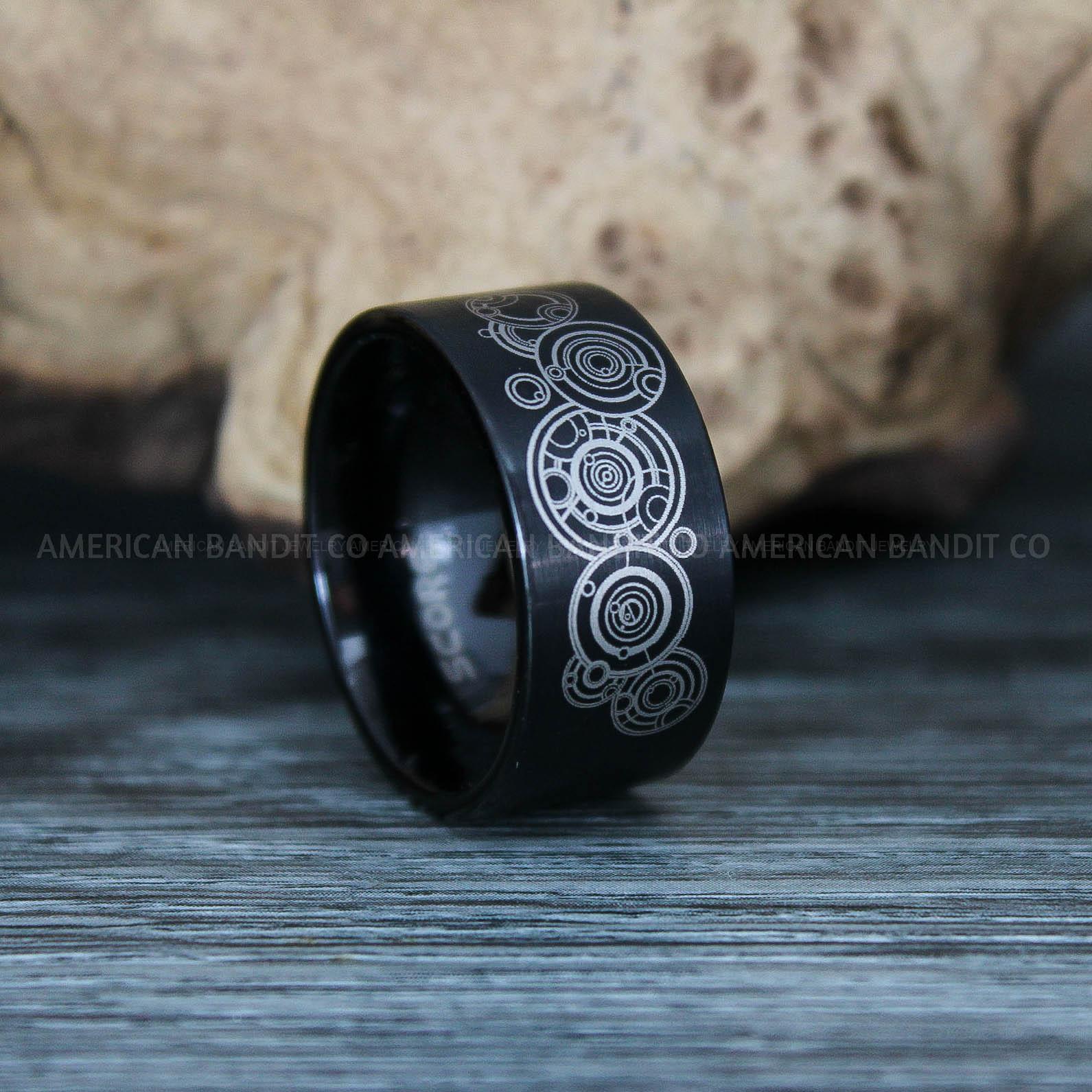 IMG_9477 Dr Who Rings, Dr Who Wedding Rings, Dr Who Jewelry, Gallifreyan Rings, Gallifreyan Wedding Rings, Gallifreyan Wedding Bands, Gallifreyan Jewelry - Image 1