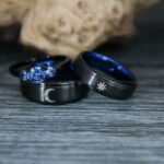 Sun and Moon Rings, Sun and Moon Wedding Rings, Sun and Moon Wedding Bands, Sun and Moon Jewelry, Couple Rings, Matching Couple Rings