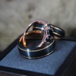 Black Rings, Couple Ring Set, Black Wedding Rings, Black Wedding Bands, Black Tungsten Wedding Rings - Image 5