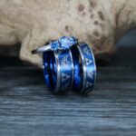 Zelda Rings, Zelda Wedding Rings, Gamer Rings, Gamer Jewelry, Zelda Wedding Bands, Gamer Wedding Rings, Blue Wedding Rings