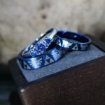 Zelda Rings, Zelda Wedding Rings, Gamer Rings, Gamer Jewelry, Zelda Wedding Bands, Gamer Wedding Rings, Blue Wedding Rings