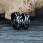 Zelda Rings, Zelda Wedding Rings, Gamer Rings, Gamer Jewelry, Zelda Wedding Bands, Gamer Wedding Rings, Black Wedding Rings - Image 3