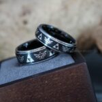 Zelda Rings, Zelda Wedding Rings, Gamer Rings, Gamer Jewelry, Zelda Wedding Bands, Gamer Wedding Rings, Black Wedding Rings - Image 5