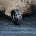Simply Meant To Be Ring, Black Wedding Band, Black Wedding Ring, Jack and Sally Ring, Jack and Sally Wedding Ring