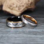 Zelda Rings, Zelda Wedding Rings, Gamer Rings, Gamer Jewelry, Zelda Wedding Bands, Gamer Wedding Rings, Black Wedding Rings
