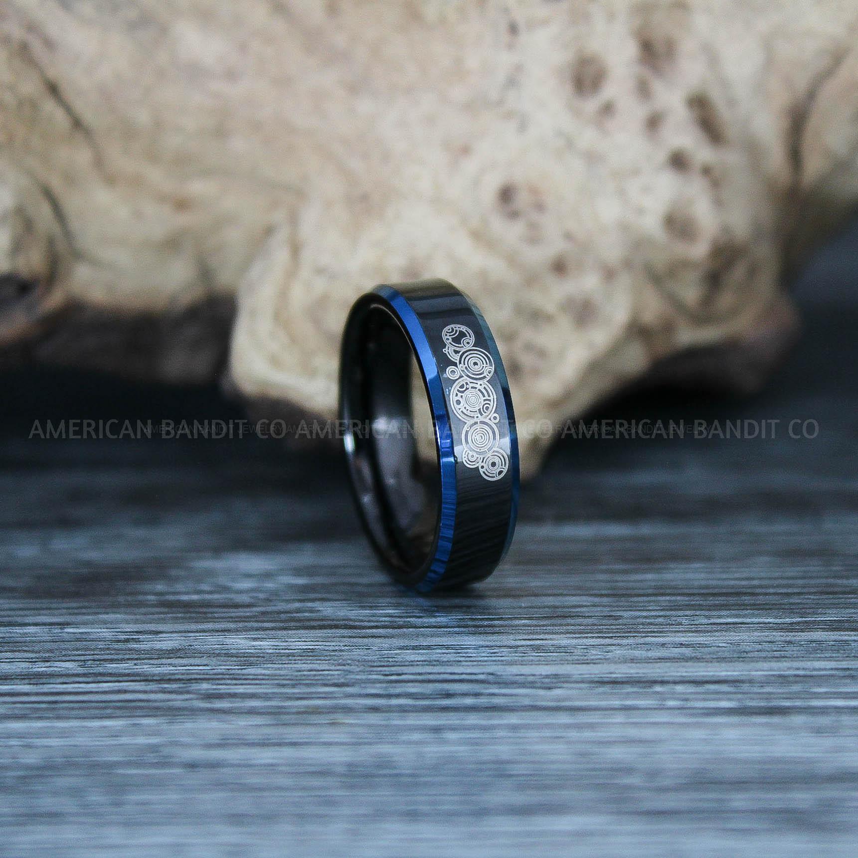 IMG_9624 Dr Who Rings, Dr Who Wedding Rings, Dr Who Jewelry, Gallifreyan Rings, Gallifreyan Wedding Rings, Gallifreyan Wedding Bands, Gallifreyan Jewelry - Image 1