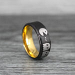 Pacman Ring, Pacman Jewelry, Retro Gamer Ring, Gamer Ring, Pac Man Jewelry, Sega Ring, Nintendo Ring, Black Tungsten Ring, Black Wedding Bands - Image 6