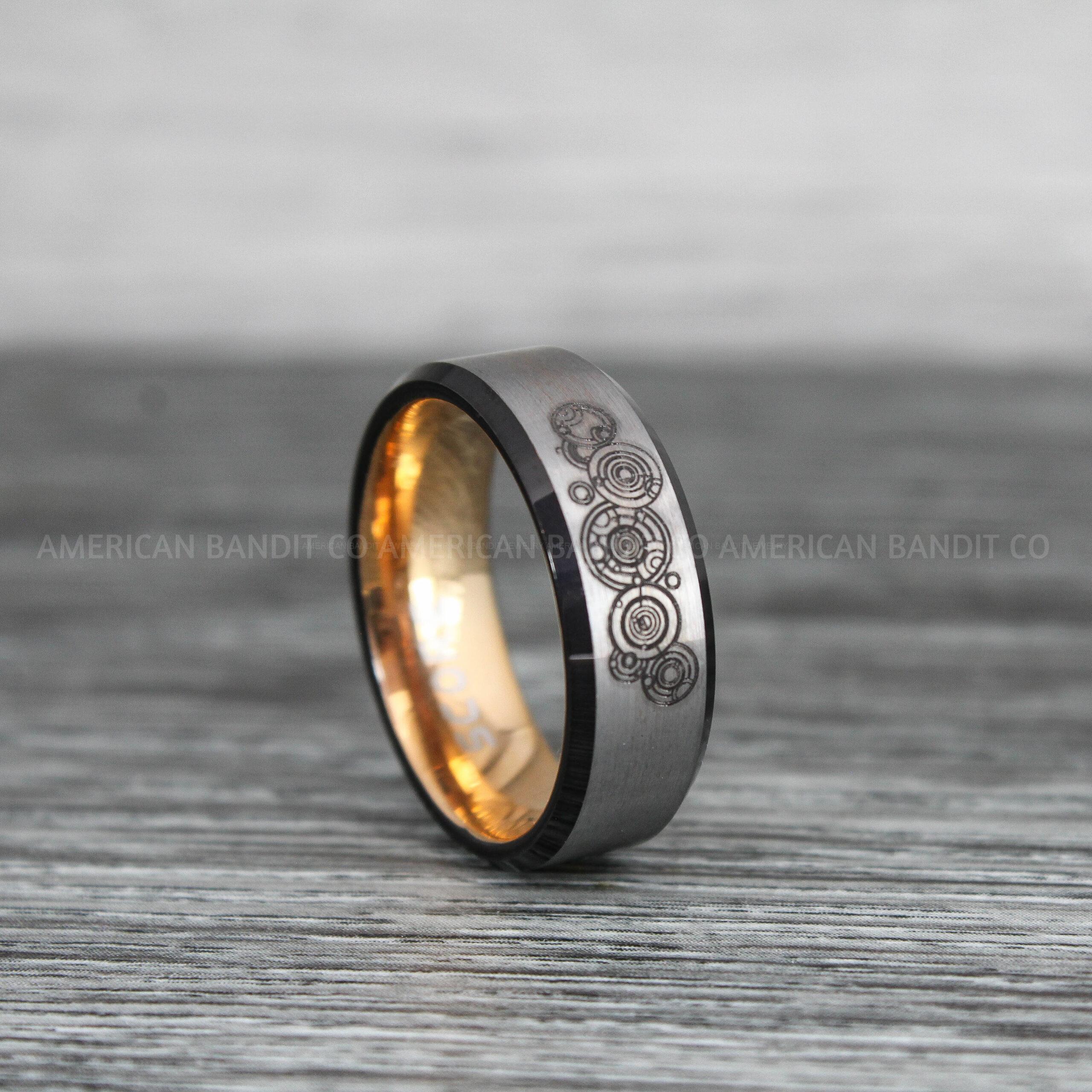 IMG_9642 Dr Who Rings, Dr Who Wedding Rings, Dr Who Jewelry, Gallifreyan Rings, Gallifreyan Wedding Rings, Gallifreyan Wedding Bands, Gallifreyan Jewelry - Image 1