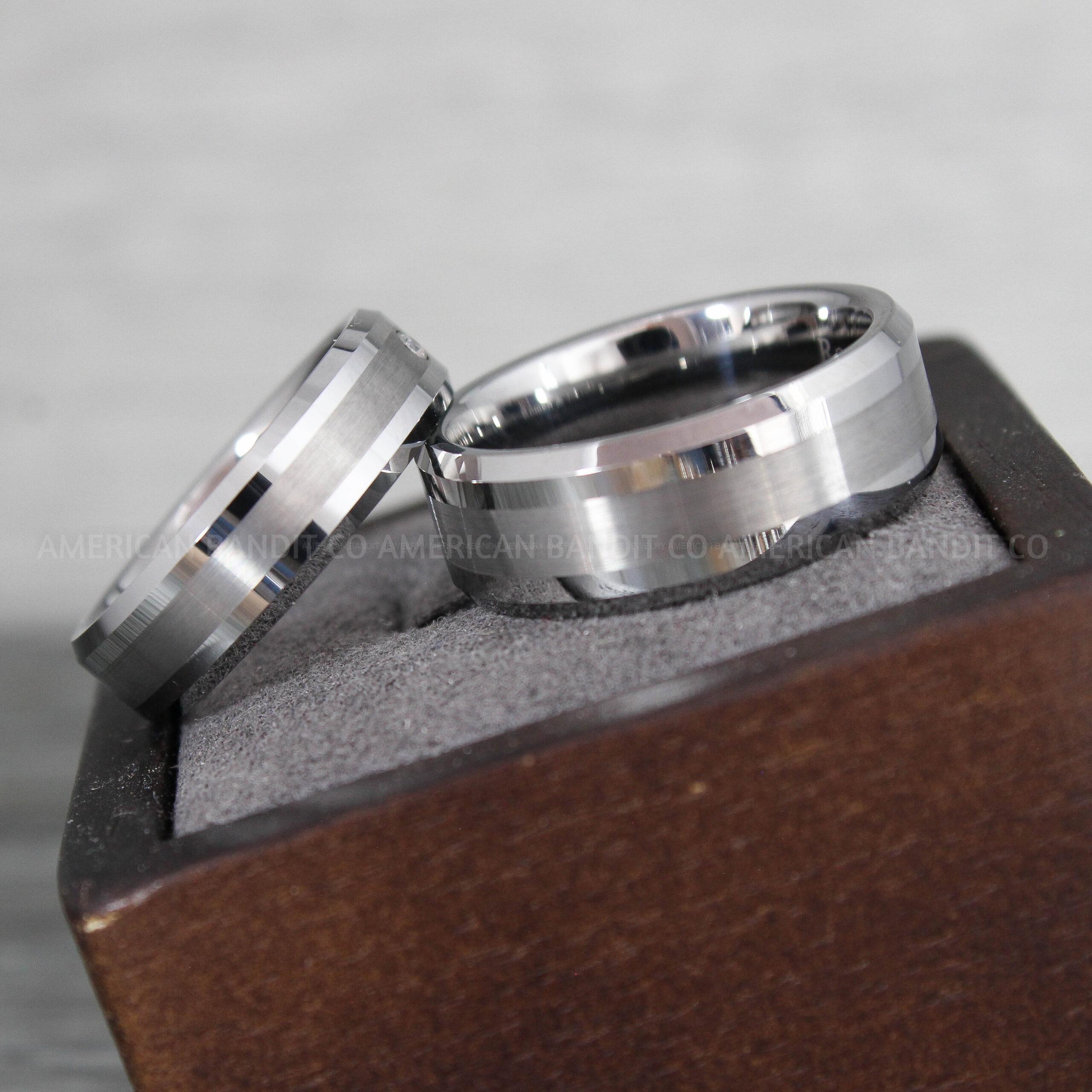 IMG_9646 Couple Rings, Couple Wedding Bands, Silver Wedding Rings - Image 1