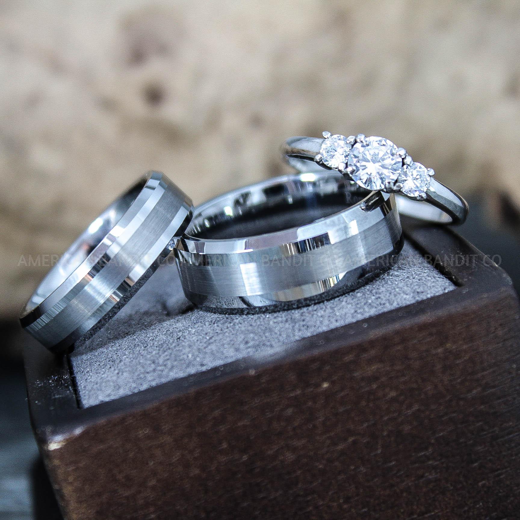 IMG_9653 Couple Rings, Couple Wedding Bands, Silver Wedding Rings - Image 1