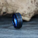 Black Ring, Black Wedding Ring, Black Wedding Band, Black Tungsten Wedding Ring