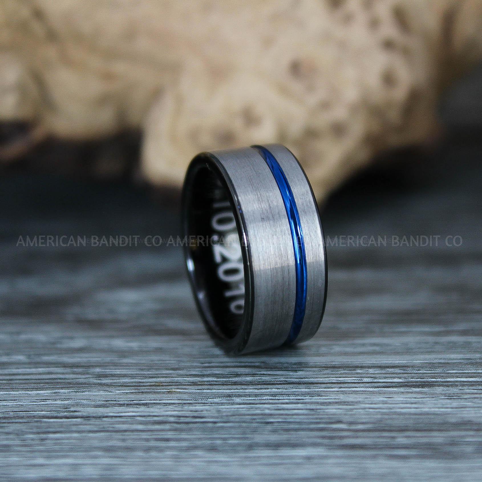 IMG_9666 Men's Wedding Band, Silver Men's Wedding Ring, Silver Wedding Band, His Wedding Ring - Image 1