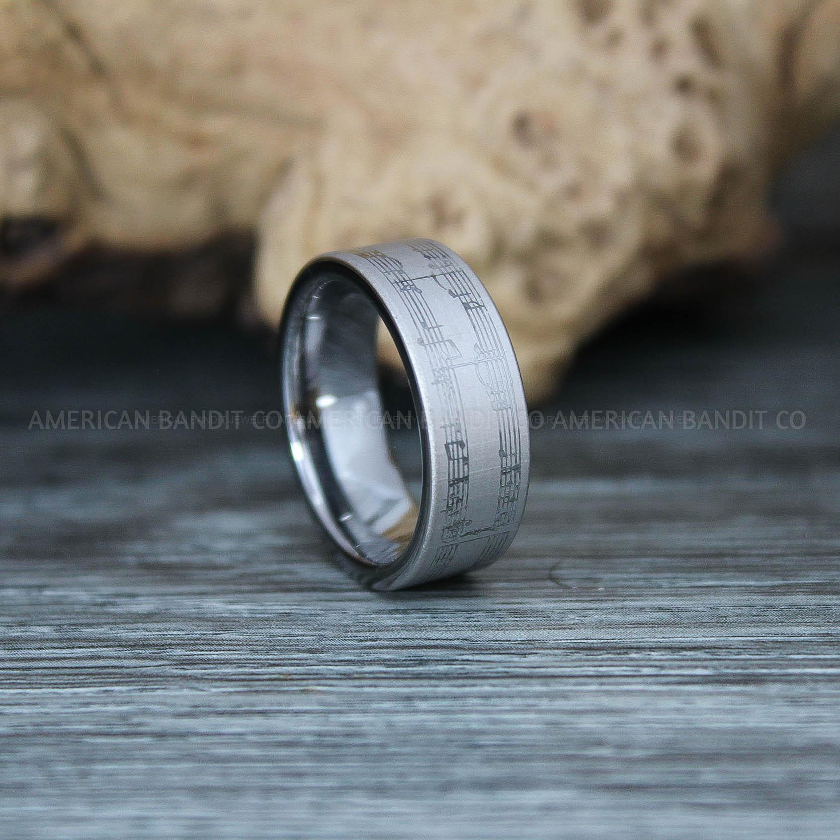 IMG_9668 Music Ring, Music Score Ring, Music Jewelry, Music Notes Ring, Piano Jewelry, Piano Ring, Guitar Ring, Musician Ring, Musician Jewelry - Image 1