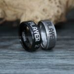 Player 1 Player 2 Rings, Gamer Rings, Couple Rings, Gamer Couple Wedding Bands, Gamer Wedding Rings - Image 4
