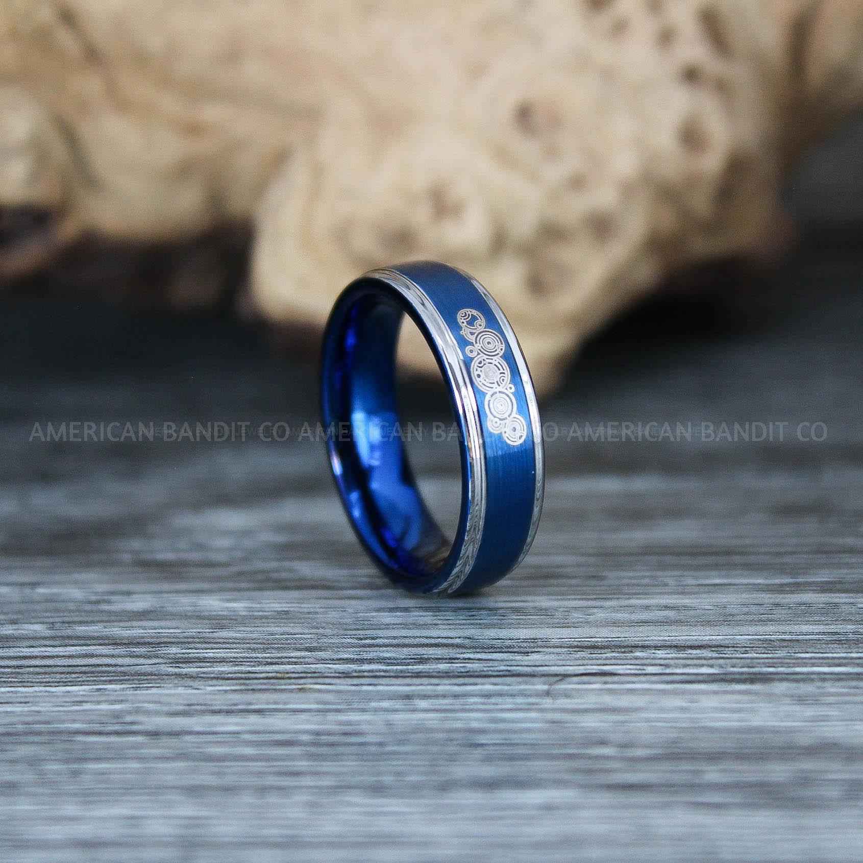 IMG_9681 Dr Who Rings, Dr Who Wedding Rings, Dr Who Jewelry, Gallifreyan Rings, Gallifreyan Wedding Rings, Gallifreyan Wedding Bands, Gallifreyan Jewelry - Image 1