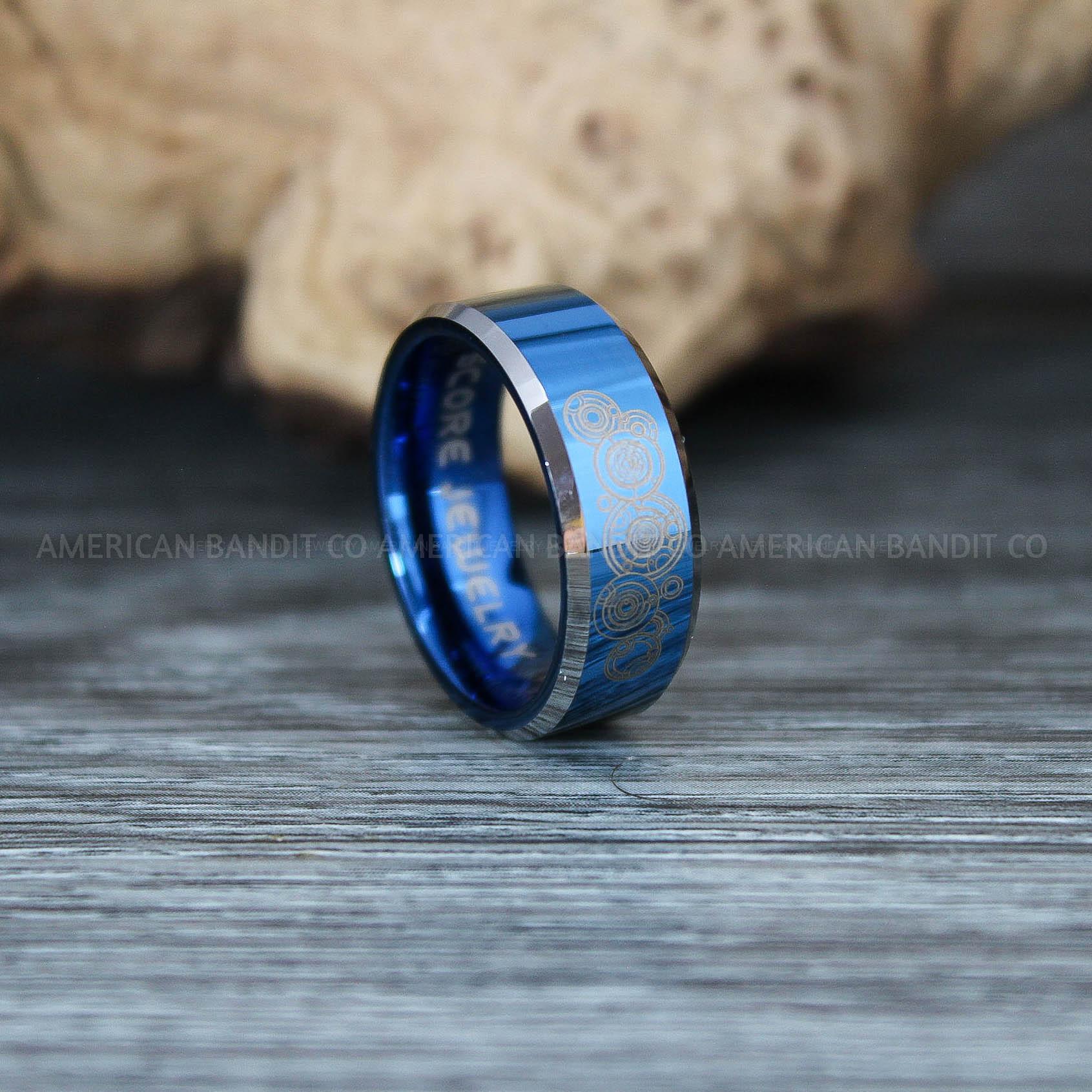 IMG_9687 Dr Who Rings, Dr Who Wedding Rings, Dr Who Jewelry, Gallifreyan Rings, Gallifreyan Wedding Rings, Gallifreyan Wedding Bands, Gallifreyan Jewelry - Image 1