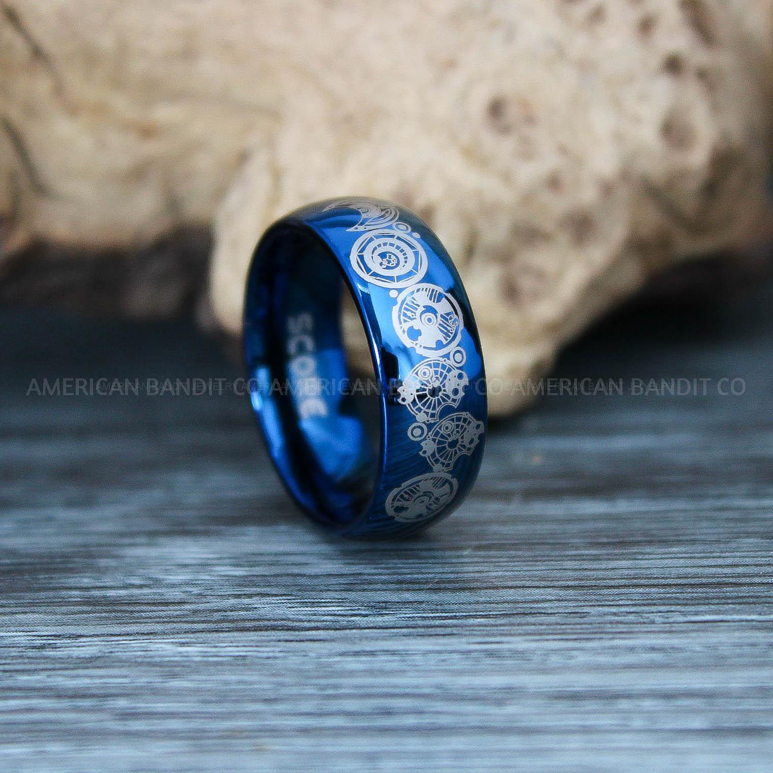 IMG_9695 Dr Who Rings, Dr Who Wedding Rings, Dr Who Jewelry, Gallifreyan Rings, Gallifreyan Wedding Rings, Gallifreyan Wedding Bands, Gallifreyan Jewelry - Image 1