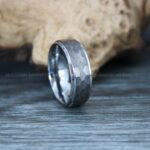 Silver Wedding Band, Hammered Wedding Ring, Men's Wedding Ring, His Wedding Band