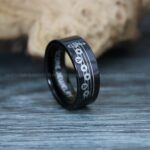 Zelda Ring, Song of Time Ring, Zelda Wedding Ring, Gamer Ring, Gamer Jewelry, Zelda Wedding Band, Gamer Wedding Ring, Black Wedding Ring