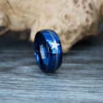 Cowboys Ring, Football Ring, Cowboys Wedding Ring, Cowboys Wedding Band, Blue Wedding Ring