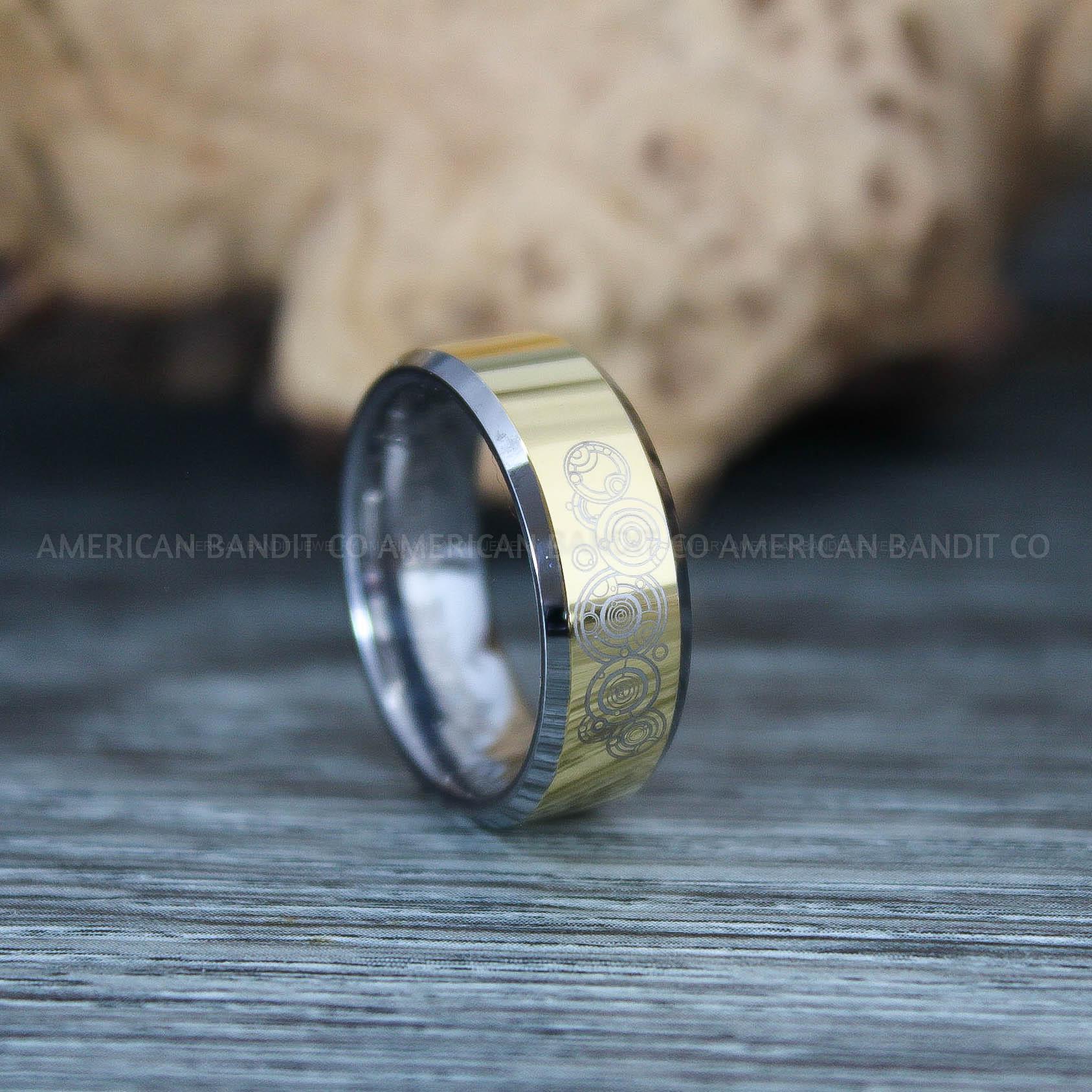 IMG_9715 Dr Who Rings, Dr Who Wedding Rings, Dr Who Jewelry, Gallifreyan Rings, Gallifreyan Wedding Rings, Gallifreyan Wedding Bands, Gallifreyan Jewelry - Image 1