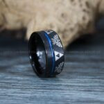 Zelda Ring, Zelda Wedding Ring, Gamer Ring, Gamer Jewelry, Zelda Wedding Band, Gamer Wedding Ring, Black Wedding Ring