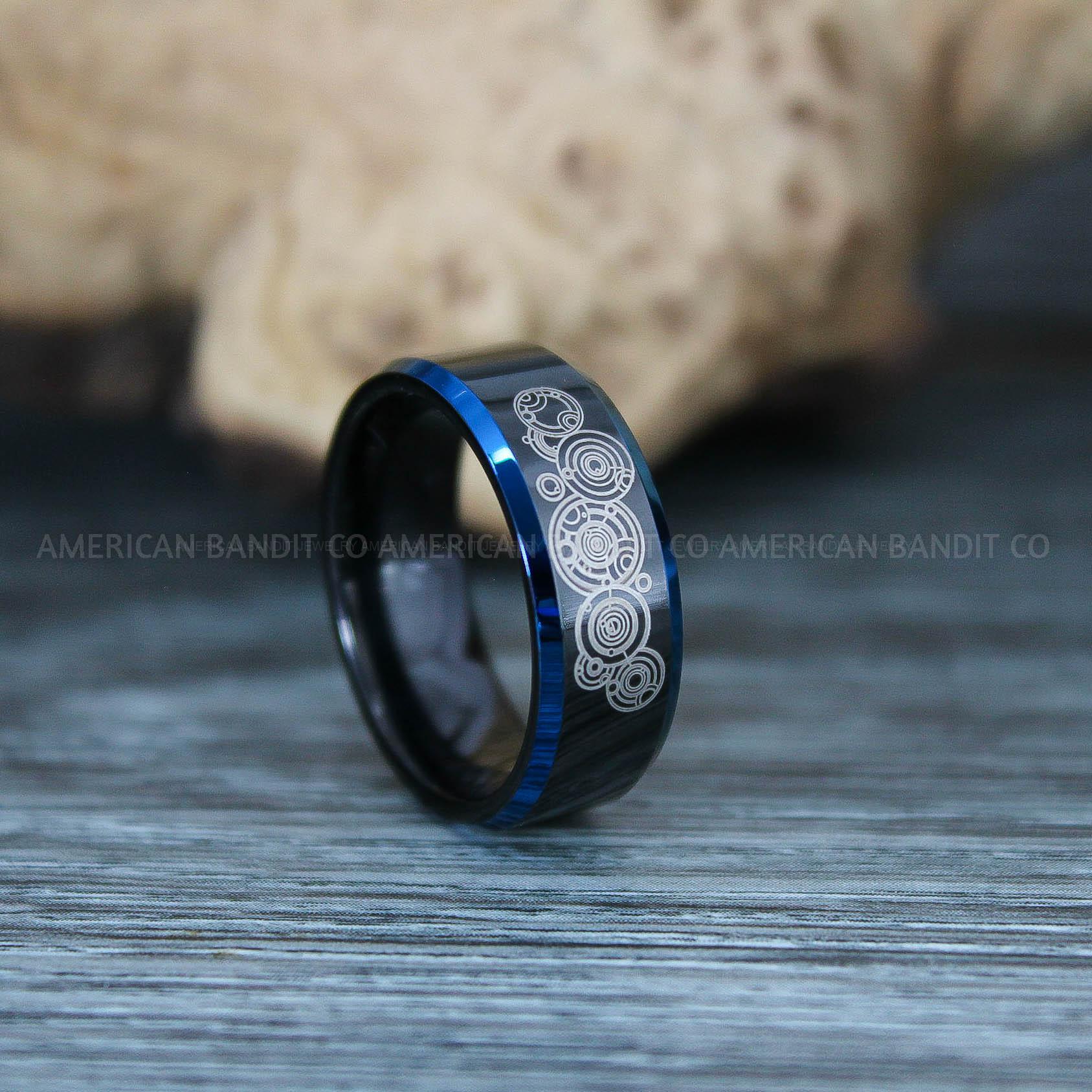 IMG_9719 Dr Who Rings, Dr Who Wedding Rings, Dr Who Jewelry, Gallifreyan Rings, Gallifreyan Wedding Rings, Gallifreyan Wedding Bands, Gallifreyan Jewelry - Image 1