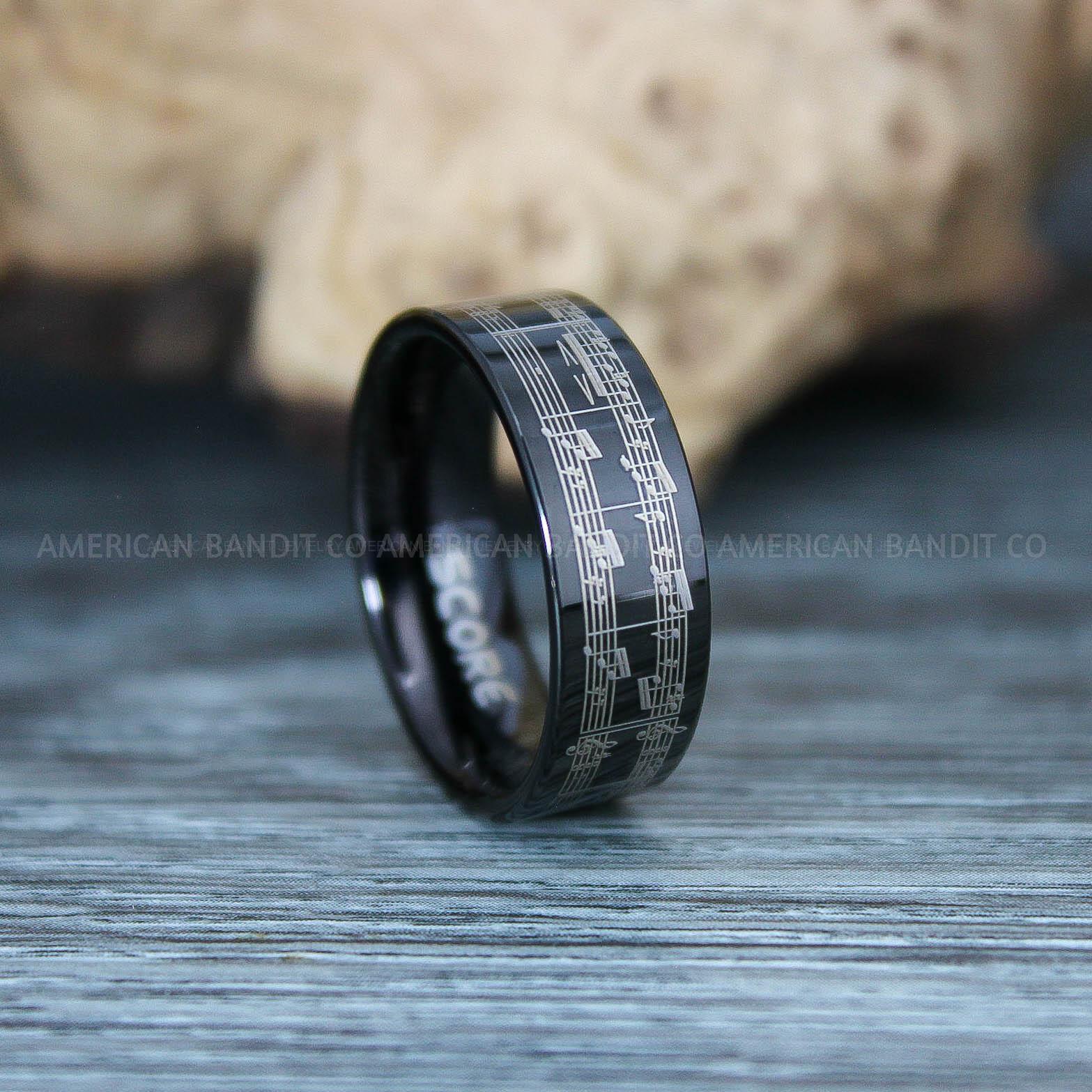 IMG_9733 Music Ring, Music Score Ring, Music Jewelry, Music Notes Ring, Piano Jewelry, Piano Ring, Guitar Ring, Musician Ring, Musician Jewelry - Image 1