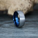 Silver Rings, Couple Ring Set, Silver Wedding Rings, Silver Wedding Bands, Silver Tungsten Wedding Rings - Image 4