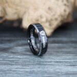 Raiders Ring, Football Ring, Raiders Wedding Ring, Raiders Wedding Band, Black Wedding Ring - Image 5