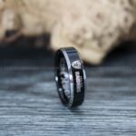 Raiders Ring, Football Ring, Raiders Wedding Ring, Raiders Wedding Band, Black Wedding Ring - Image 4