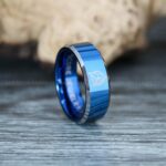 Star Trek Ring, Star Trek Wedding Band, Black Star Trek Wedding Ring, Star Trek Wedding Ring, Star Trek Jewelry