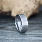 Silver Ring, Silver Wedding Ring, Silver Wedding Band, Silver Tungsten Wedding Ring