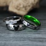 Mickey Mouse Rings, Mickey Rings, Couple Wedding Bands, Couple Rings, Mickey Mouse Wedding Bands