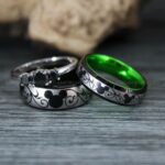 Mickey Mouse Rings, Mickey Rings, Couple Wedding Bands, Couple Rings, Mickey Mouse Wedding Bands