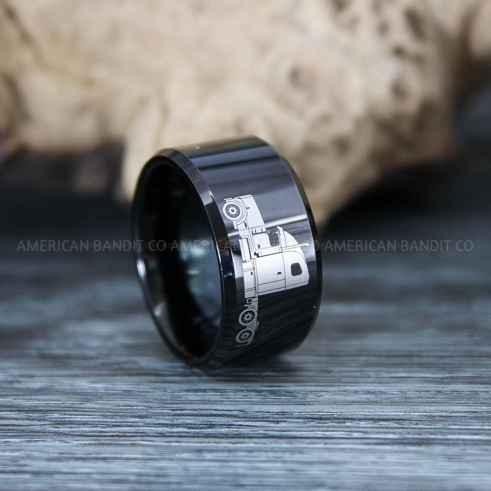 IMG_9787 Truck Driver Ring, Trucker Ring, Truck Life Ring, Trucker Life Ring, Trucker Jewelry, Truck Driver Wedding Band - Image 1
