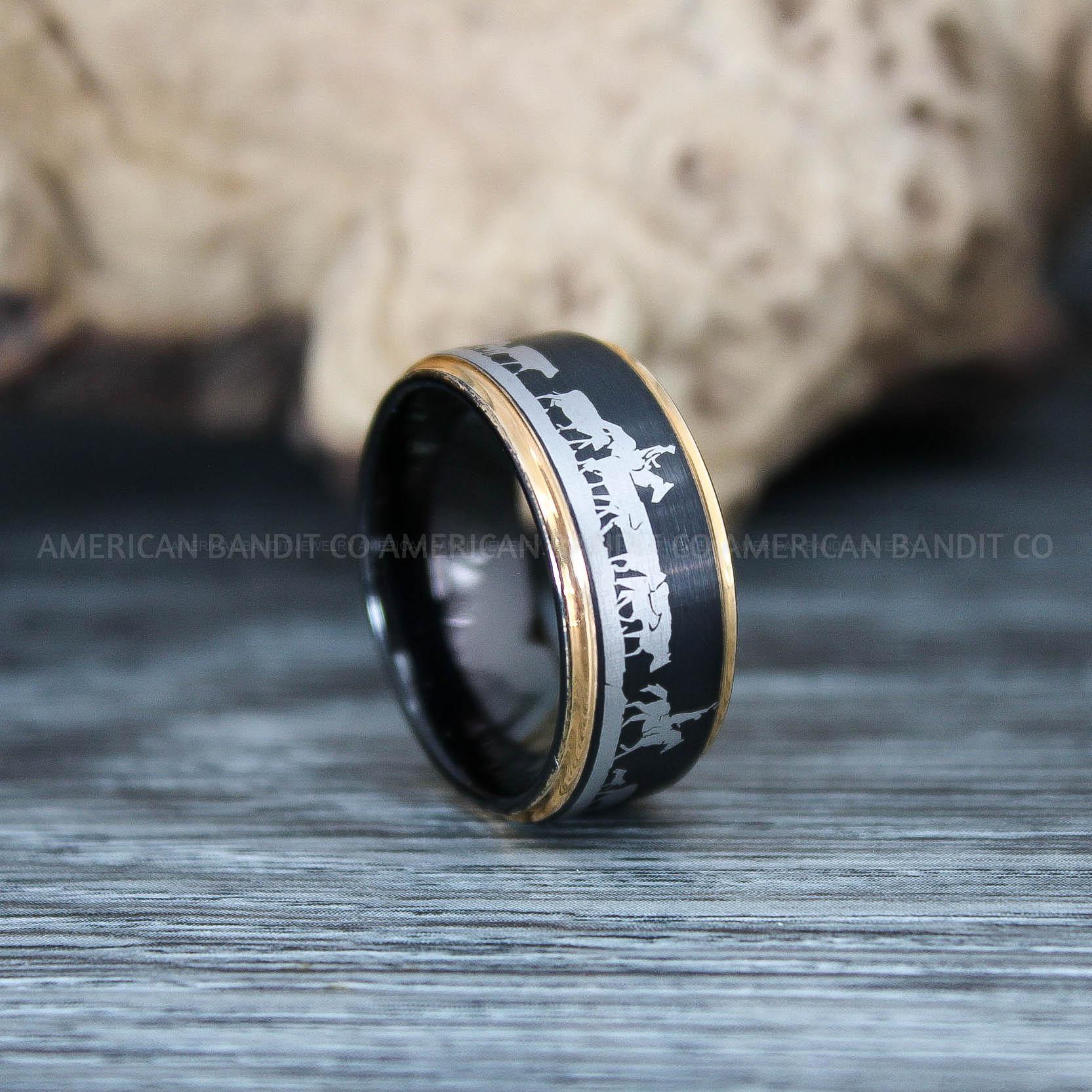 IMG_9791 Farm Ring, Tractor Ring, Rancher Ring, Cattle Rancher Ring, Cattle Ring, Cowboys Rings, Farmer Ring, Cowboys Wedding Band - Image 1