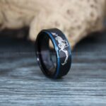 Backhoe Ring, Excavator Ring, Tractor Ring, Construction Machinery Ring, Backhoe Jewelry, Excavation Machinery Ring, Bulldozer Ring, Black Tungsten Wedding Ring, Black Tungsten Ring