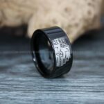 Dump Truck Ring, Excavator Ring, Tractor Ring, Construction Machinery Ring, Backhoe Jewelry, Excavation Machinery Ring, Bulldozer Ring, Black Tungsten Wedding Ring, Black Tungsten Ring