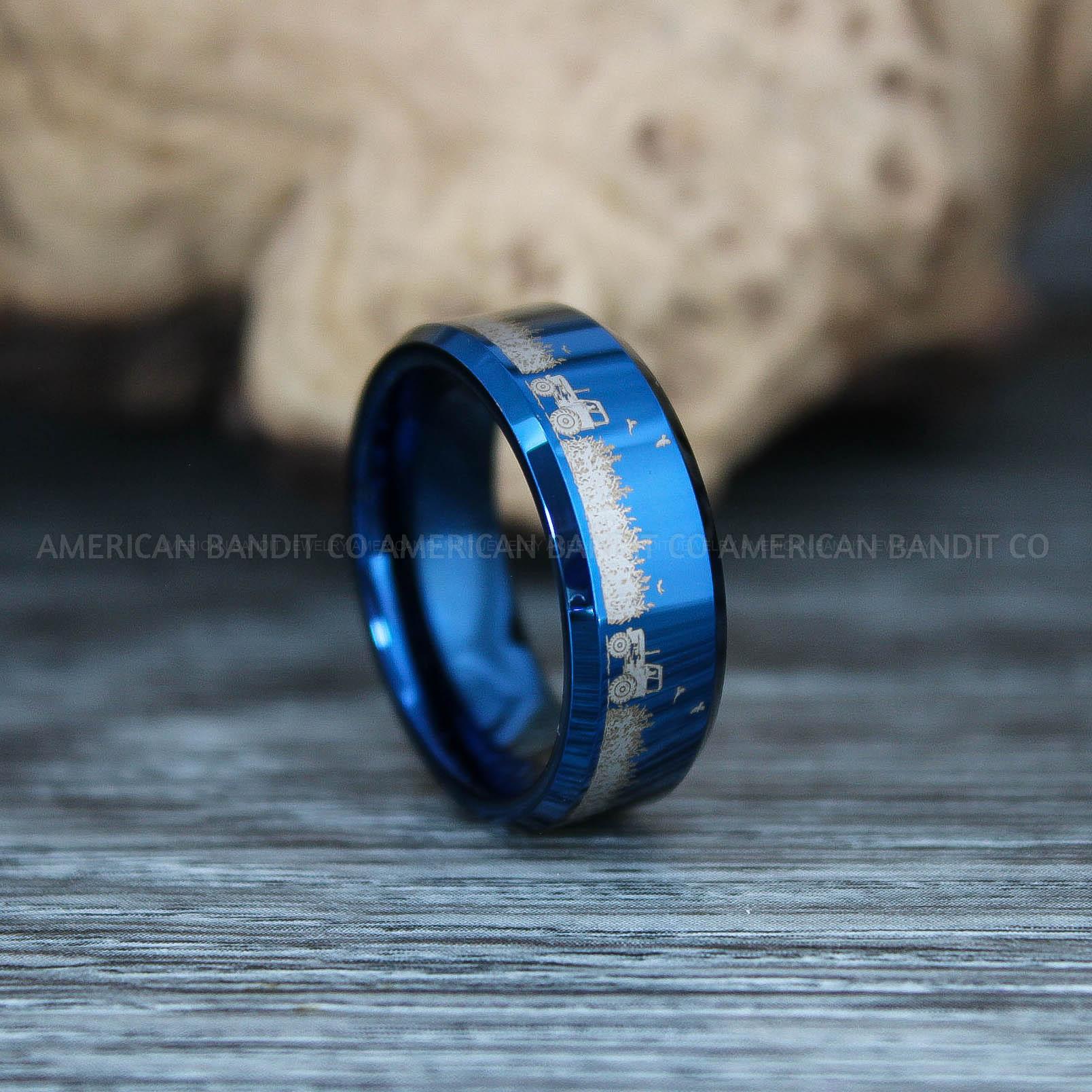 IMG_9807 Farm Ring, Tractor Ring, Rancher Ring, Cattle Rancher Ring, Cattle Ring, Cowboys Rings, Farmer Ring, Farmer Wedding Band - Image 1