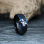 Backhoe Ring, Excavator Ring, Tractor Ring, Construction Machinery Ring, Backhoe Jewelry, Excavation Machinery Ring, Bulldozer Ring, Black Tungsten Wedding Ring, Black Tungsten Ring