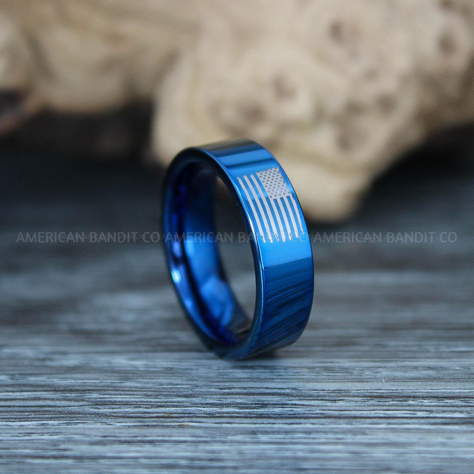 IMG_9816 American Flag Rings, Camo Rings, Army Rings, Military Rings, Military Jewelry - Image 1