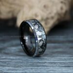 Forest Scene Ring, Forest Ring, Fir Tree Ring, Forest Jewelry, Mountain Range Ring, Mountains Scene Ring